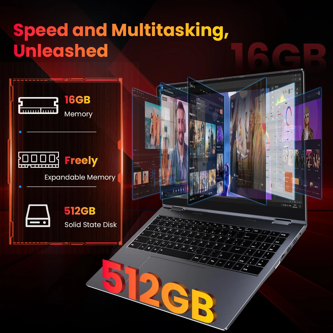 J1 reference configuration, 16GB memory and 512GB SSD